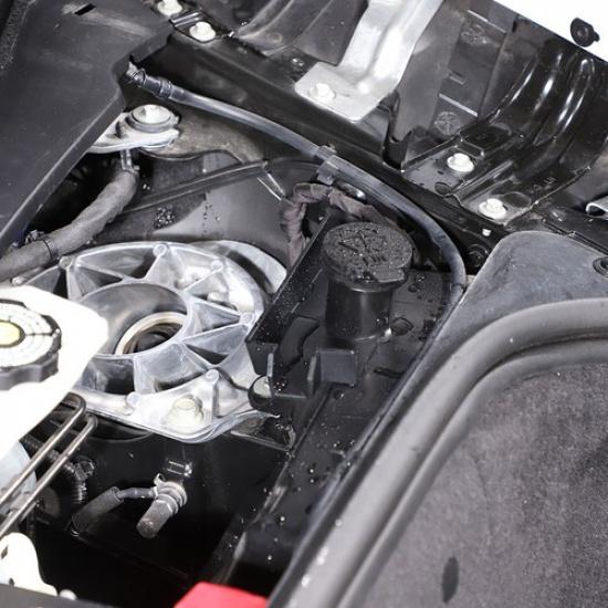 Black ABS Hood Water Rian Wiper guide Box Fit For Corvette C8 -25