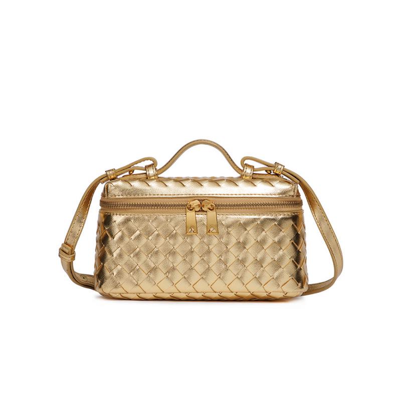 Geantă tip cutie de prânz crossbody la modă, țesută manual