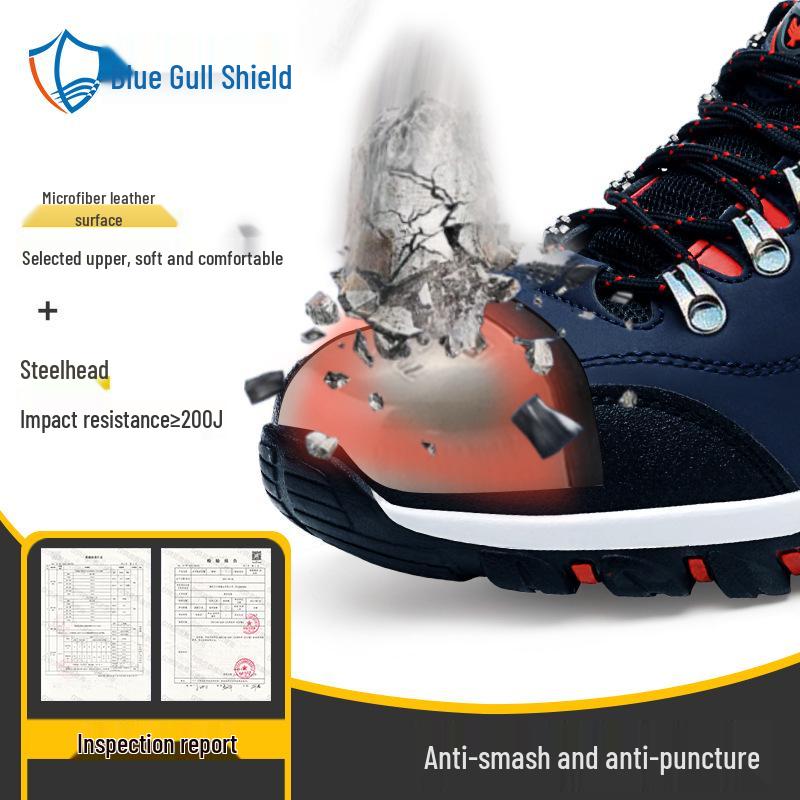 Men's Winter Safety Work Shoes: Waterproof, Anti-Smash, Anti-Puncture, Wear-Resistant, Anti-Slip, Lightweight Protective Footwear