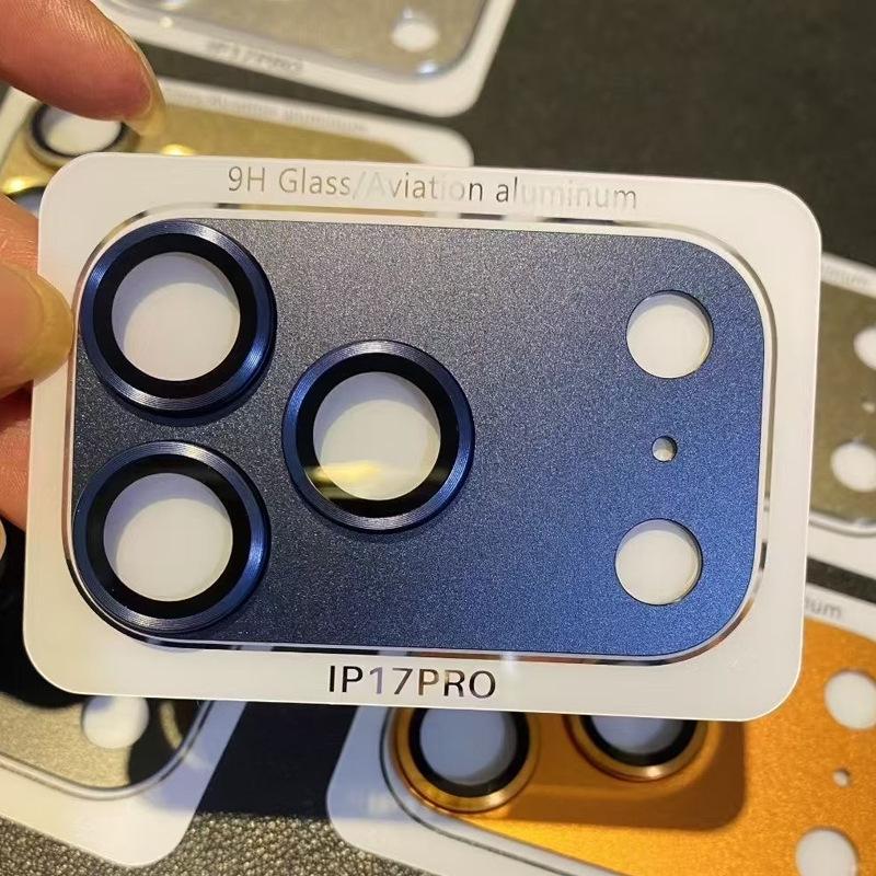 Apple 17 Pro Max iPhone 17 Luftlinsenfolie: Vollständiges gehärtetes Glas mit integriertem Metallschutz 17 Pro Max