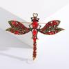 Vintage Rhinestone Dragonfly Brooches for Women Unisex Insect Pins Event Party New Gifts Backpack Decoration Clothes Accessories
