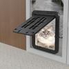 4-way Lock Cat Door For Screen Doors Magnetic Self-closing Flap Multi-function Pet Door For Small Pets