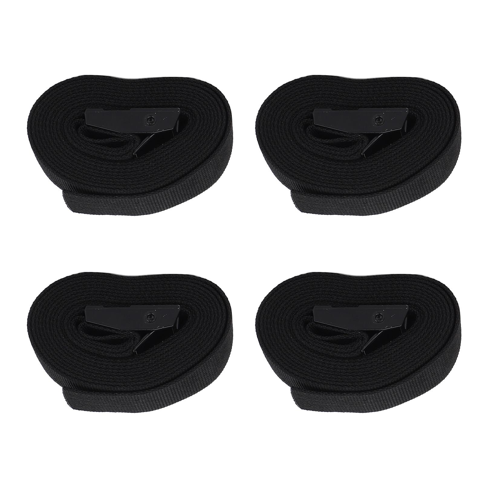 

57in Tie Down Strap with Buckles Kit 304 Stainless Steel for Cargo Motorcycle Truck Boat Dirt Bike Kayak 28pcs