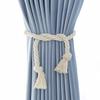 Cross-Border Minimalist Cotton Rope Curtain Tiebacks with Tassels - American Country Style