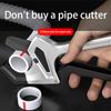 Multi-Material Pipe Cutter, Heavy-Duty Tubing Cutter for Copper PVC CPVC PEX Plastic,  Cutting Capacity with Precision Wheel