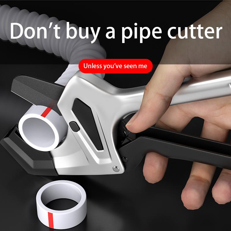 Multi-Material Pipe Cutter, Heavy-Duty Tubing Cutter for Copper PVC CPVC PEX Plastic, Cutting Capacity with Precision Wheel