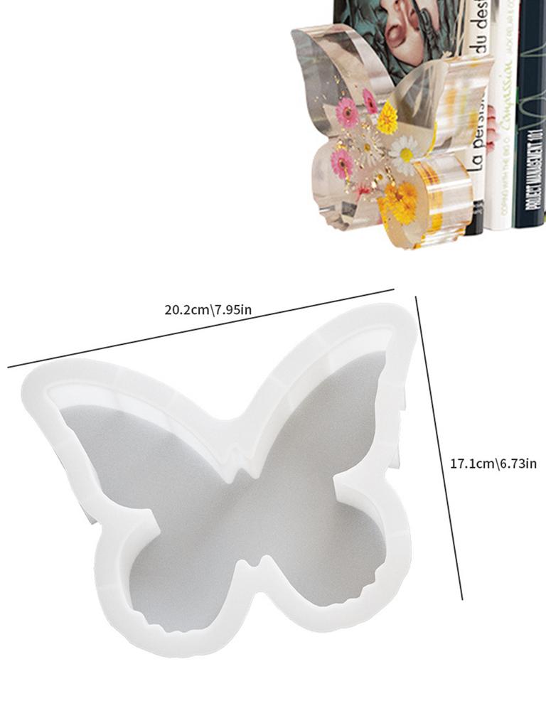 Large Butterfly Resin Molds DIY Cute Silicone Mold Creative Butterfly Bookend Flower Preservation Kit Crafts Epoxy Resin Mould