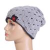 Winter Warm Men Star Skull Chunky Hat Women Knit Beanie Reversible Baggy Snow Cap Male Oversize Cap Warm Causal Accessories