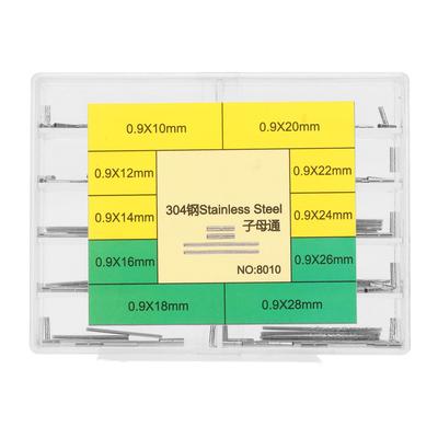 Set di tubetti e perni intagliati per orologio Kit assortito di perni e tubetti per cinturino dell'orologio Accessorio di riparazione per