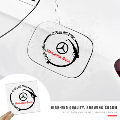 1Pcs Car Fuel Tank Cap Stickers Vinyl Fashion Decoration Decals For Mercedes Benz A180 A200 W205 E63 AMG 2014 2015 W166 W246 W242 W176 W212