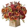 1PC Rose Bouquet Artificial Flowers Western Rose Wedding Decoration 6 Colors Peonies Fake Flowers Artificial Flowers