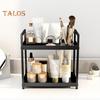 Countertop Storage Rack Double Layers Heavy Duty Metal Home Office Living Room Kitchen Bathroom Cosmetics Organizer Holder