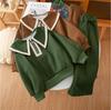 Spring Girls Fashion Suit Autumn Little Girl College Style Two-piece Sets Children's Casual Party Boutique Clothes