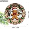 Christmas Decoration Sign,indoor Hanging decorations,2D Flat Wooden Products with Gingerbread Man pattern,Christmas Gifts for Friends and Family