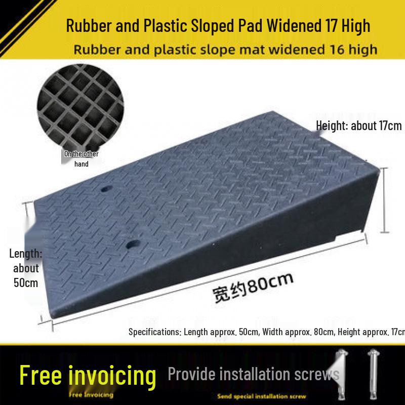 Portable Rubber Plastic Curb Ramp Step Pad
