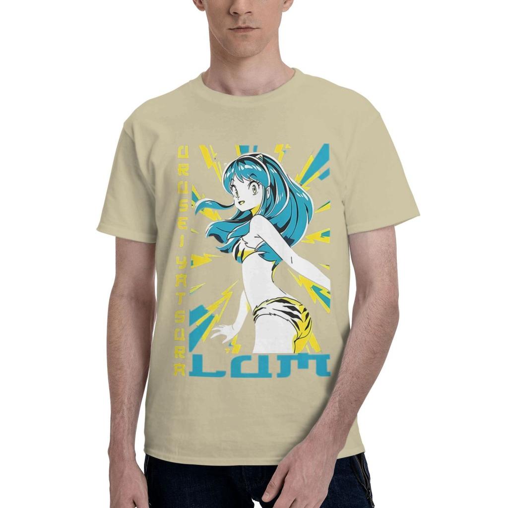 Urusei Yatsura Lum PE0136 100% Baumwolle Lässig Atmungsaktiv Bequem Totoro Kurzarm T-Shirt Lustiges Shirt