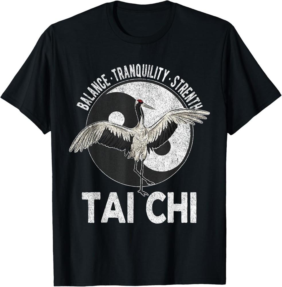 NEW LIMITED Tai Chi Yin Yang Crane Chinese Martial Arts Retro Vintage T-Shirt Unisex T-Shirt XXXXL