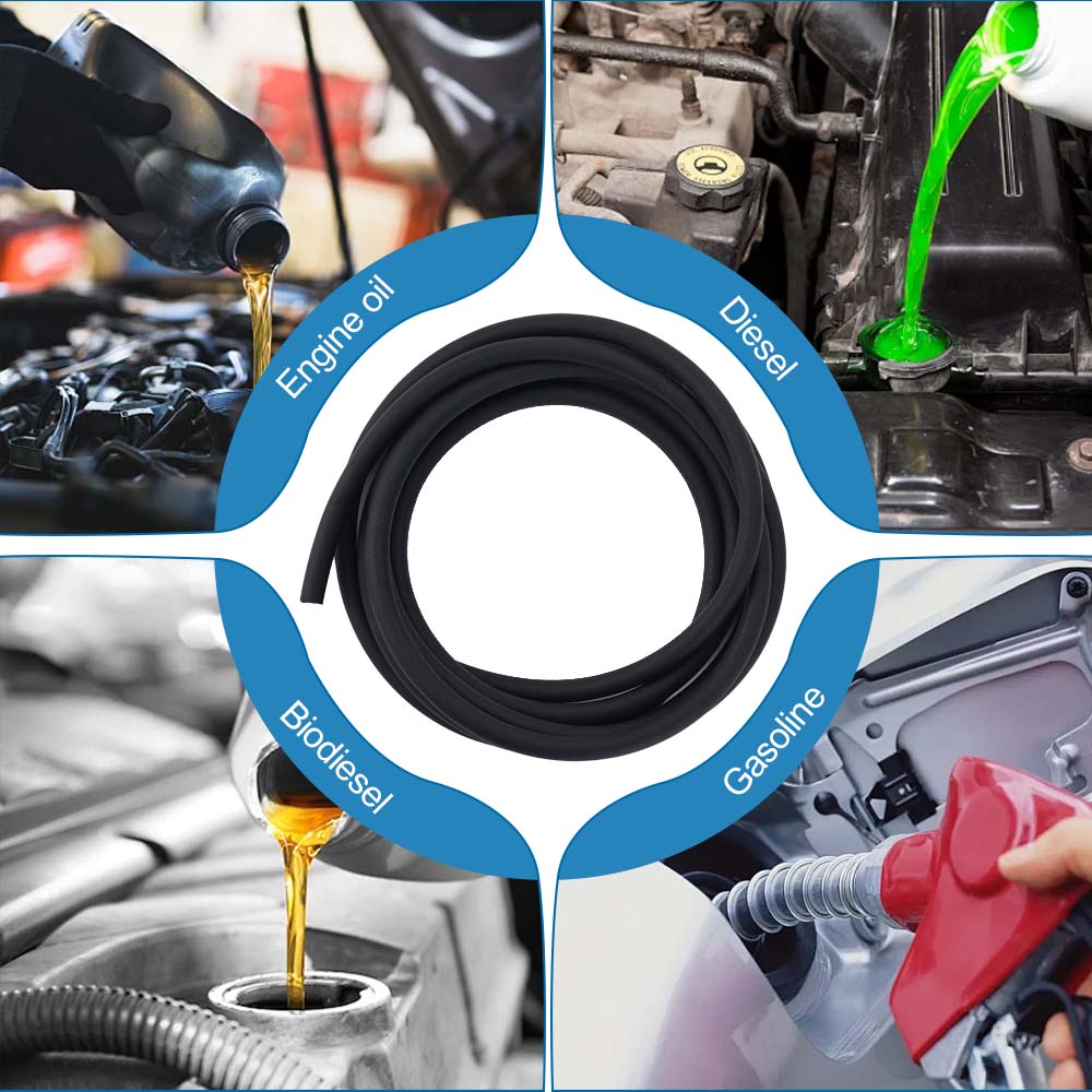 Verdickter Korrosionsbeständiger Universeller Hochdruck-Kraftstoffschlauch Mit 10 Schellen für Automobile Motorräder Schiffe Zubehör