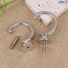 2Pcs Durable Ball End Polished Curtain Tieback Hook Expansion Plug Finish Modern Shaped Metal Wall Mounted