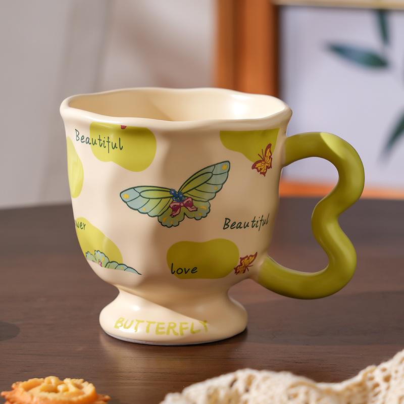 Ceramic Cups High Value Household Couples Water Cups Gift Boxes Creative Hand Gifts High End Sense Mugs