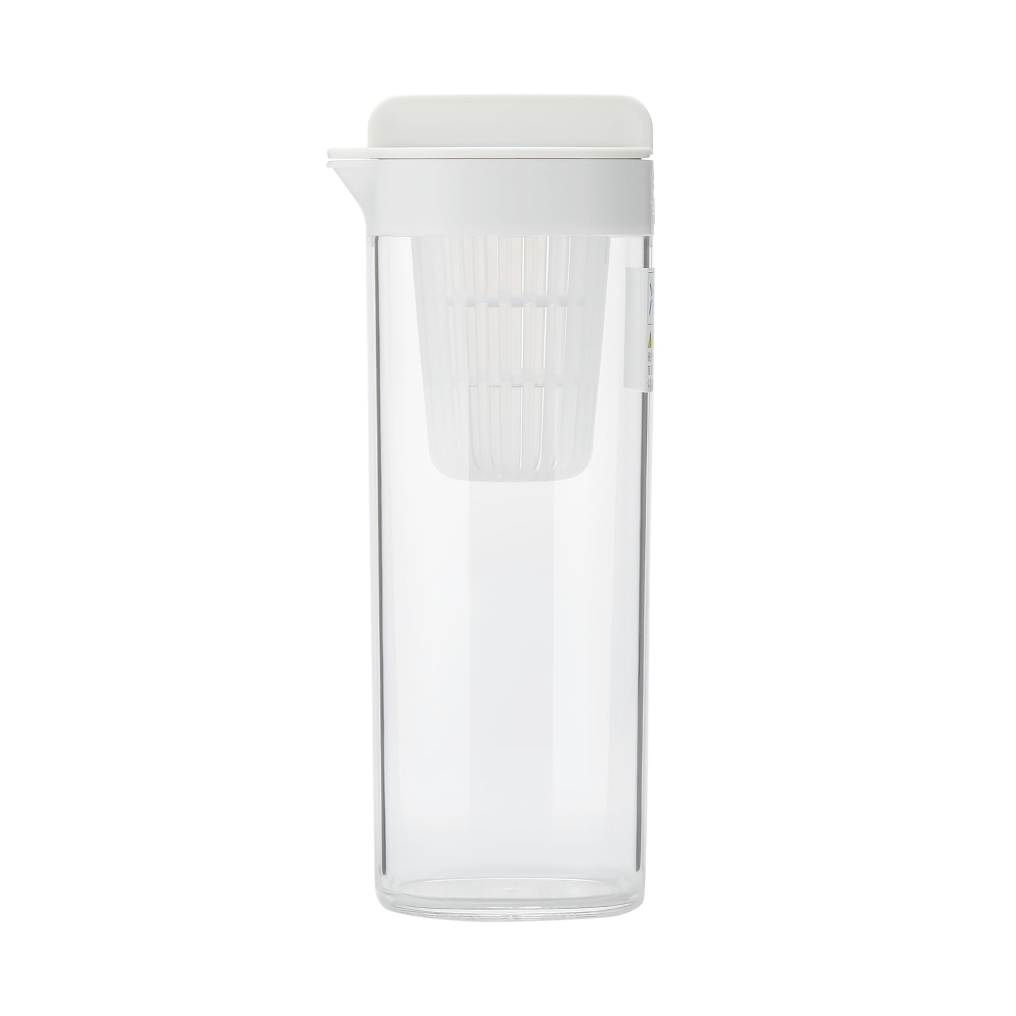 

MUJI Water Bottle with MDC48A2A Horizontally-Standing Strainer, White, Approx. 1L, белый