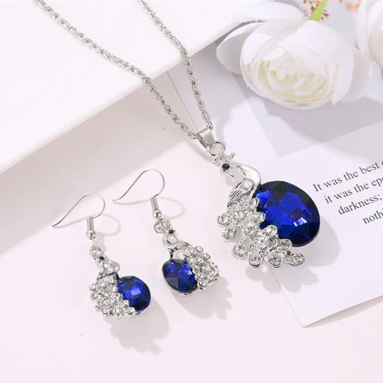 Stylish Necklace Earrings Jewelry Set All Match Exquisite Anniversary Gift