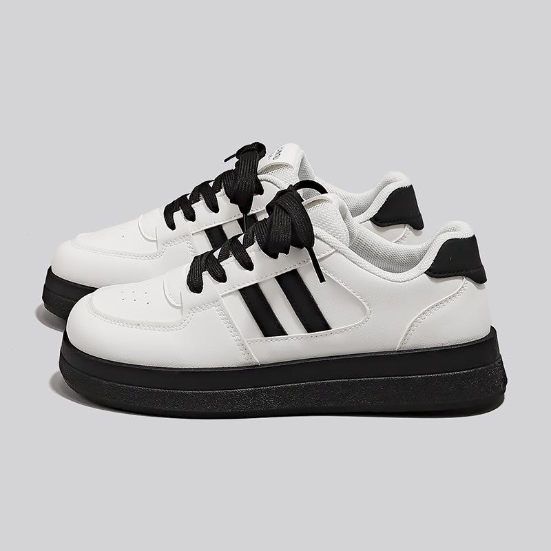 Global retro 22 years old spring new casual ultra-light thick-soled high student board shoes 35