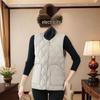 Stylish Plus Size Sleeveless Cardigan—Warm & Lightweight for Middle-Aged & Elderly, Fall/Winter Wear