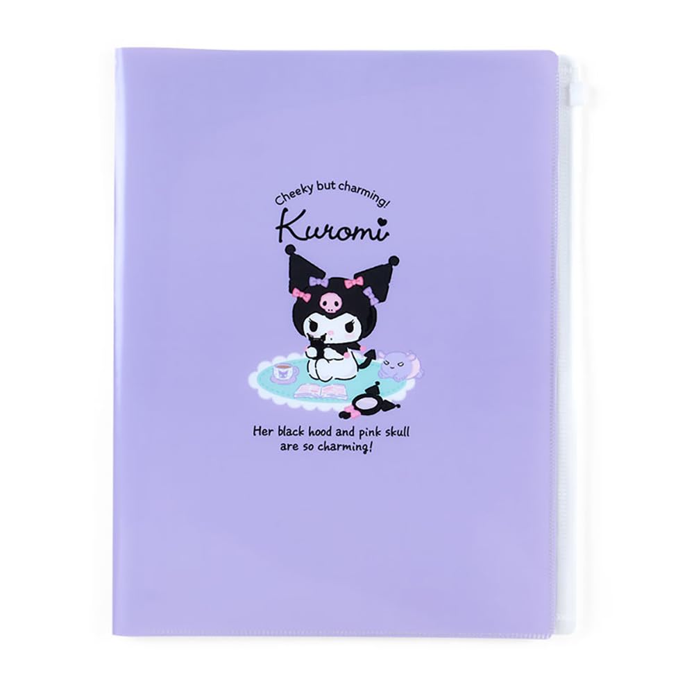 Sanrio Kuromi Zippered Clear File 549789 6-Pocket