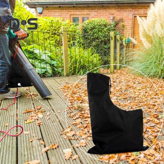 Geantă de suflare a frunzelor din țesătură Oxford 420D, impermeabilă, pentru colectarea resturilor de suflantă de frunze. Geantă universală de depozitare cu fermoar de jos pentru suflarea de frunze în curte.