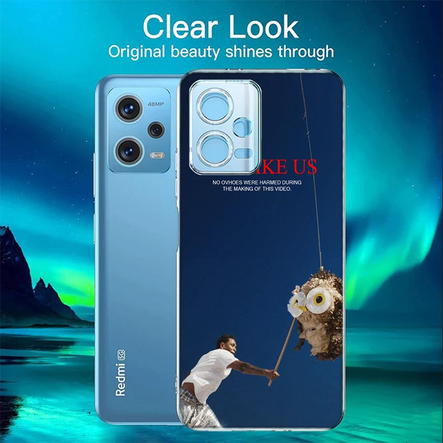 Kendrick Lamar Not Like Us Phone Case For Redmi 12 13C 12C 15C 9 10 10C Note 13 Pro Plus 14 15 Pro 9T 9C 9A TPU Soft Cover Clear