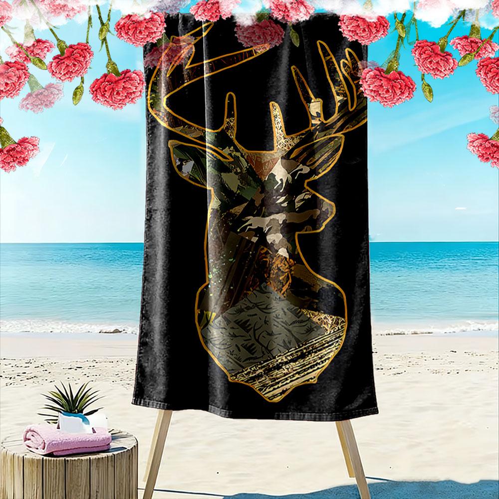 Camouflage Hirschkopf Design Ein Muss für den Strandurlaub