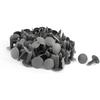 ACROPIX 100pcs 6.5mm Hole Plastic Rivets Fastener Push Clips Gray for Car Auto Car Parts