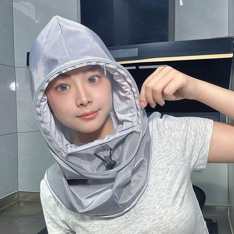 Cappello da Cucina da Donna Berretto da Cucina Scudo Anti Schizzi d'Olio Copri Viso Copricapo Protettivo Riutilizzabile Maschera Antipolvere per Spruzzi di Cottura Apicoltore da Fattoria