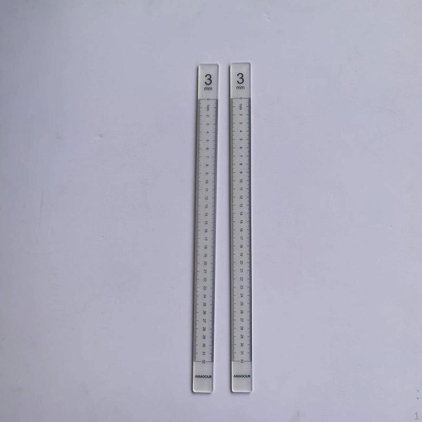 

2 Pieces Rolling Pin Guides Leveler Sticks Multipurpose Leveling Bar Baking Rulers for Pizza Pottery 3mm