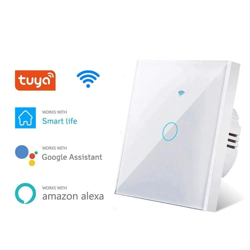 WiFi Touch Switch Light Wall Smart Switch Universal For EU Smart Home Life Alexa Google Home 433RF Remote 1/2/3Gang