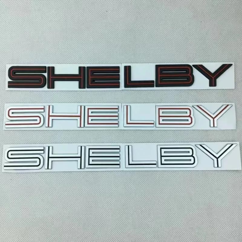 1 ks Vhodné pro Mustang Shelby Logo na kapotu Cobra GT Modifikovaný personalizovaný 3D nálepka Znak Shelby Odznak Nálepka