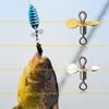 A1A2 10Pcs Stainless Spinnerbait Props DIY Fishing Lures Hook Baits Fly Propeller Topwater Fishing Lures Fishing Accessory