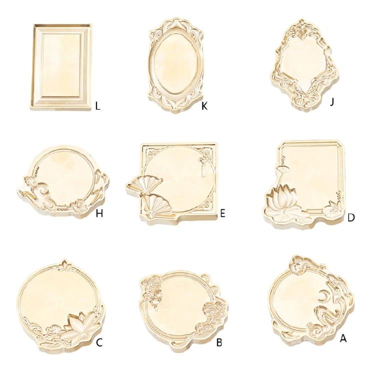 Photo Frame Sealings Wax Stamp Head Fire Paint Envelope Wedding Parties Invitation