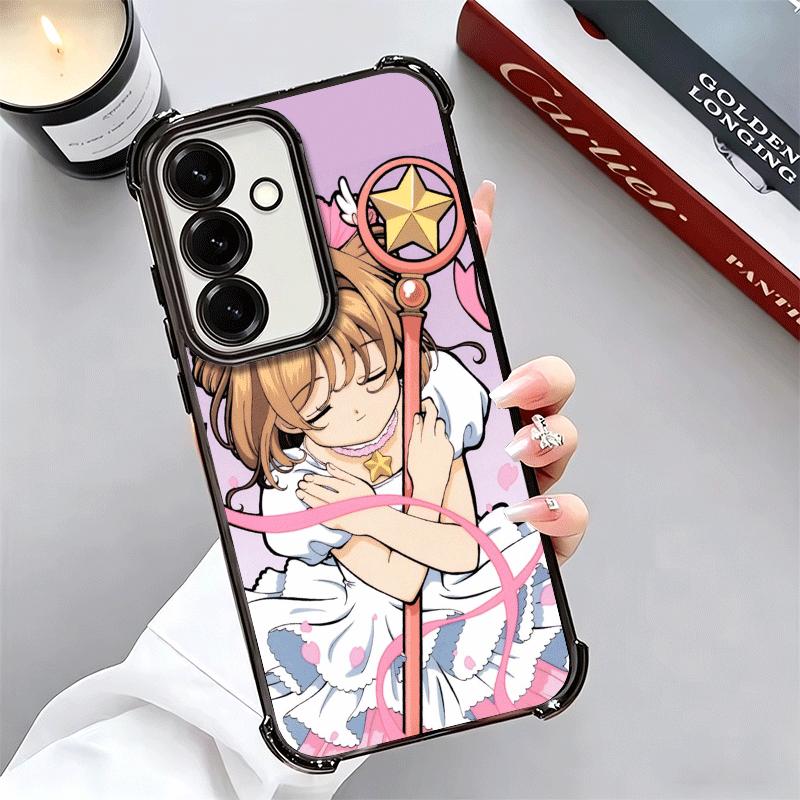 CardCaptor Sakura Anime Plating Phone Case For Samsung A17 A07 A37 A57 A16 A56 A15 A55 A14 A54 A13 A53 A26 A36 A25 A35 A24 A34 A