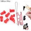 Stainless steel Caps Opener for Universal Eyelash Glue Replacement Bottle Mouth Head Anti-blocking Eyelash Tool