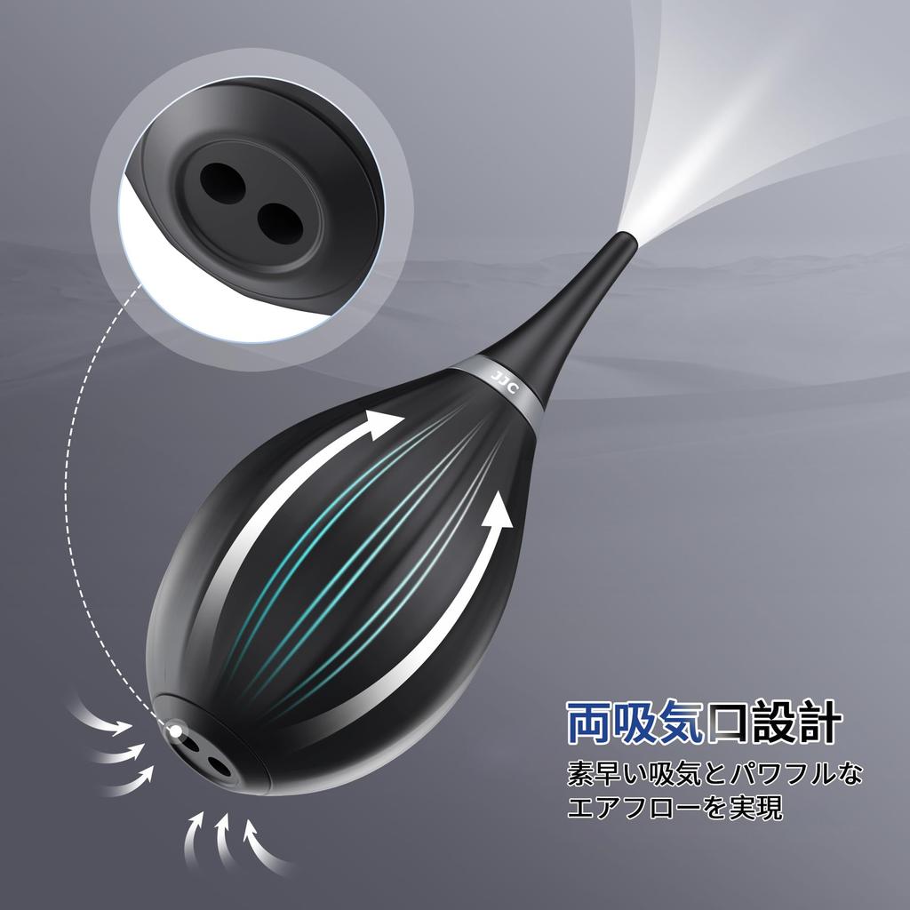 JJC Soft Silicone Nozzle Camera Blower, 36mm Long, for Cameras, Lenses, CCDs, CMOS Filters, LCDs, Coffee Mills, PCs, Keyboards, and Precision