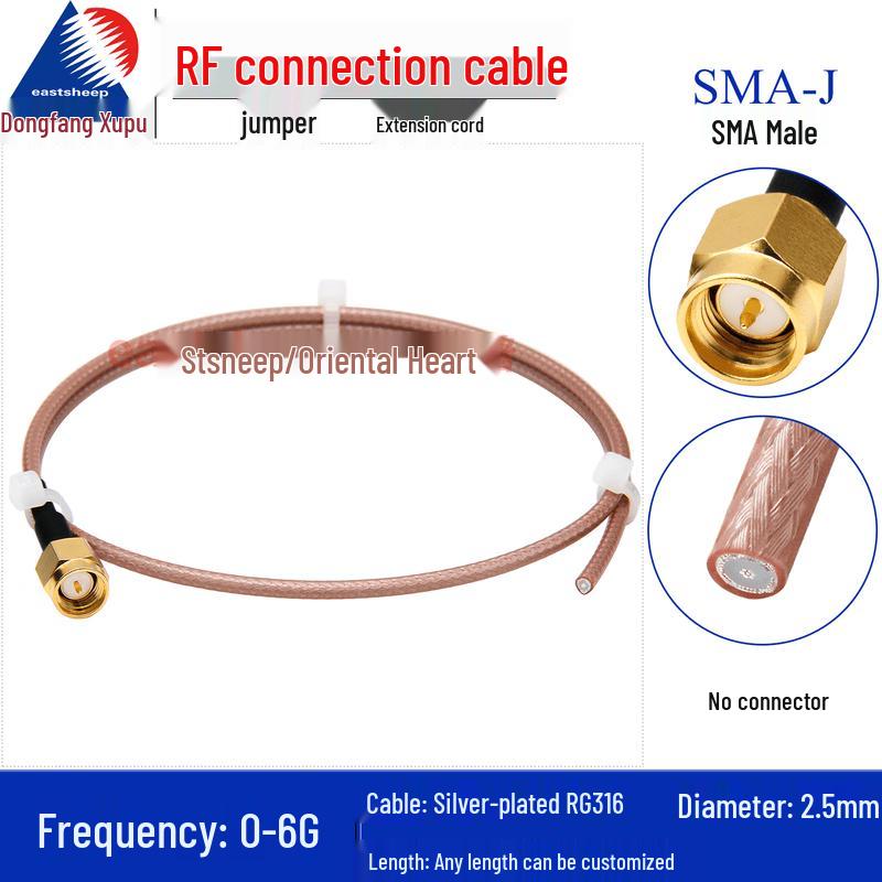 SMA-J Male Single Head RF Coaxial Cable
