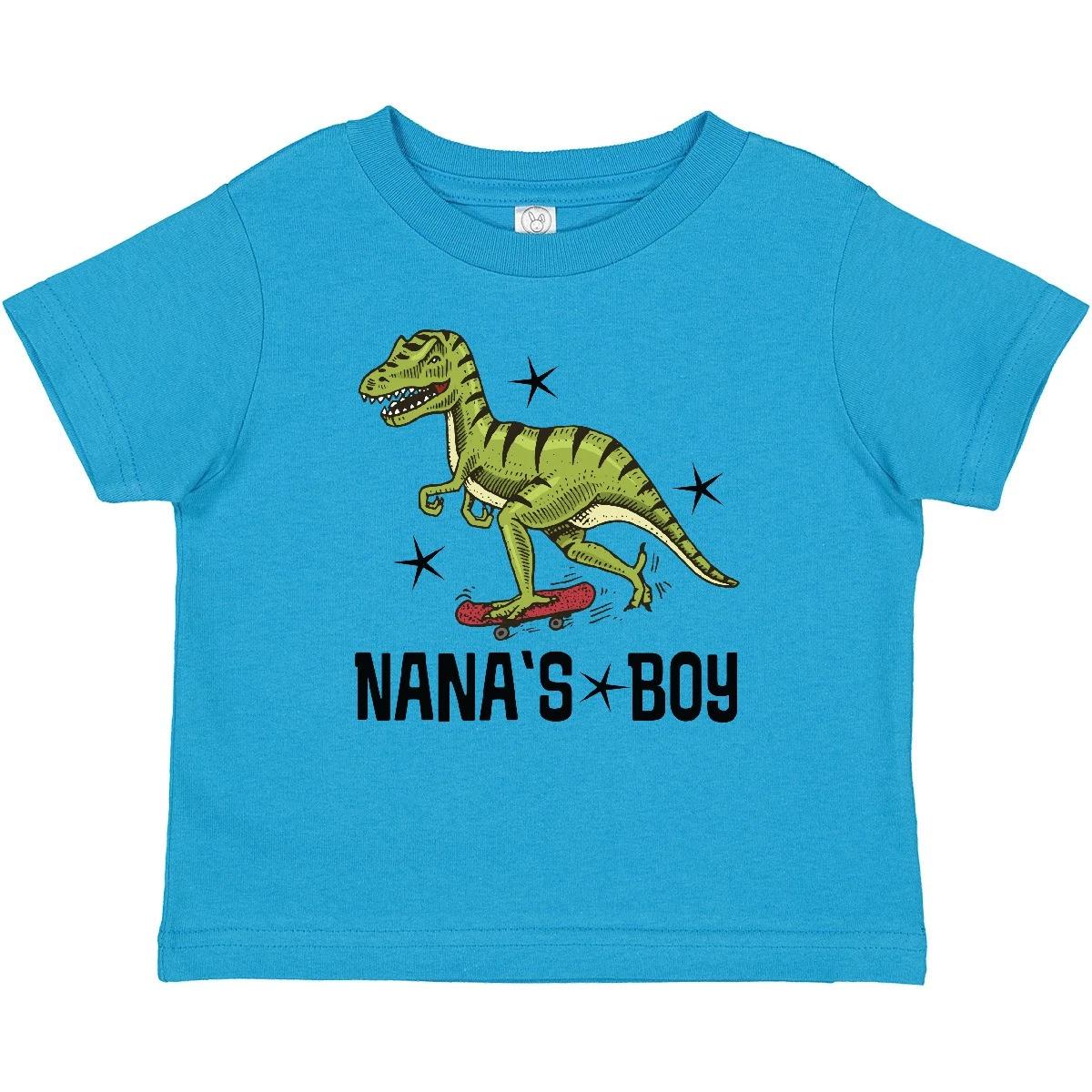 Inktastic Nanas Boy Grandson Dinosaur Baby T-Shirt Nana From Clothes Shower Tees 140