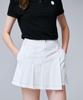 Cream Golf Pleated Shorts