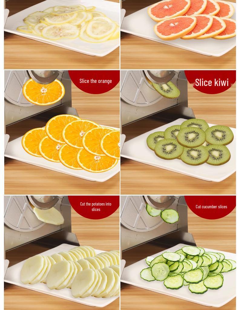 Stainless Steel Hand-Crank Slicer for Vegetables & Fruits