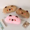 Cartoon Capybara Pen Bag Cute Pencil Case For Junior High School Students Desktop Storage Makeup Bag