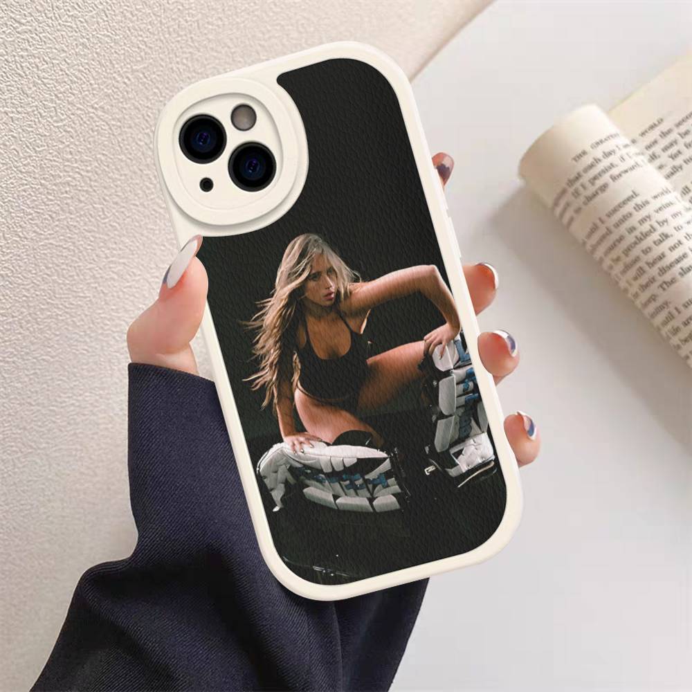 

Canadian Female T-Tate Singer M-McRae Leather Phone Case For IPhone 16 16e 15 14 13 12 11 Pro Max Plus Mini Cover iPhone 15 plus