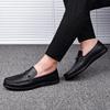 Fashion High Quality Men Wedding Dress Shoes Fashion Breathable Driving Shoes Genuine Leather Handmade Men Flats New Lightweight Loafers