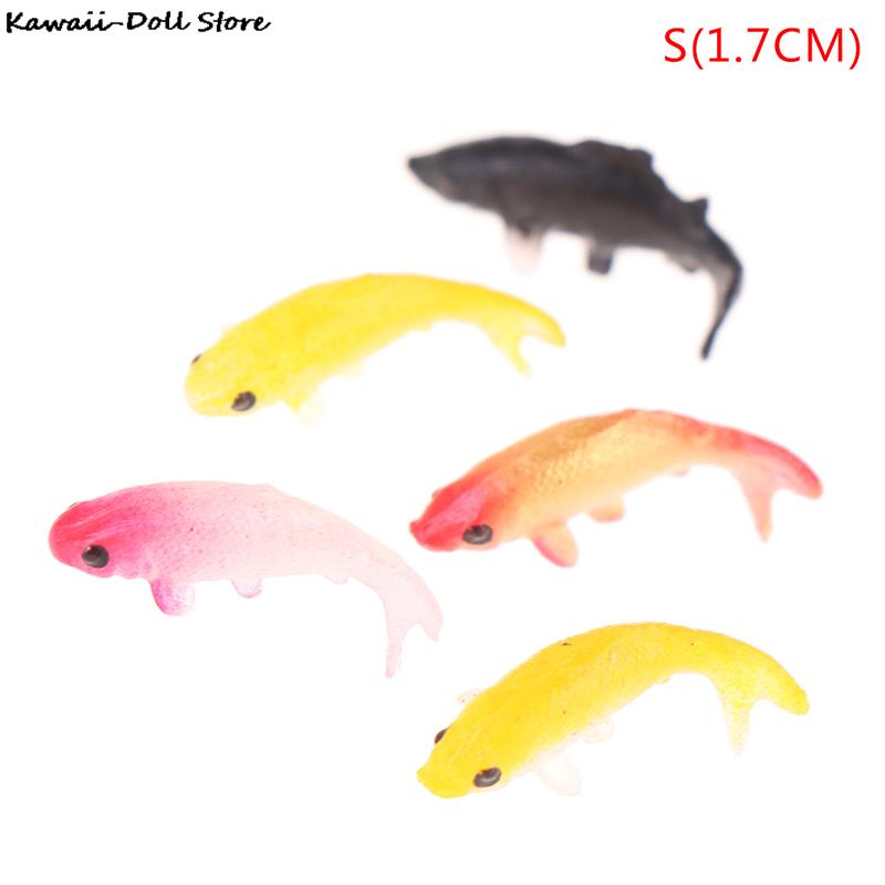 

5pcs Doll House Toy Fishing Rod Mini Fishing Net Goldfish Tank Koi Miniature Goldfish Round Square Tank Doll Accessories